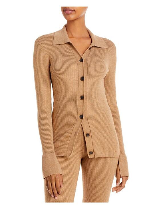 FRAME Sweaters - Frame Slim Brown Button Front Cardigan Sweater Size S